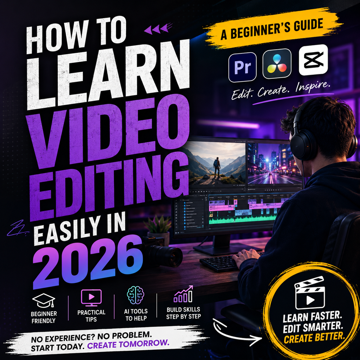 How to Learn Video Editing Easily in 2026: A Beginner’s Guide